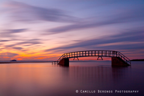 Belhaven bridge sunset