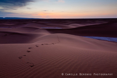 Footprints in the Sahara, Morocco