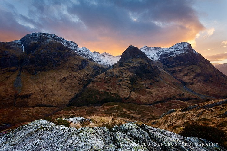 The Three sisters are shoulders of the majestic mountain of Bidean nam Bian in Glen Coe.