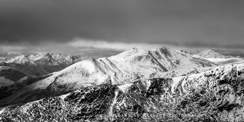 Wintry mountain tops, Kintail