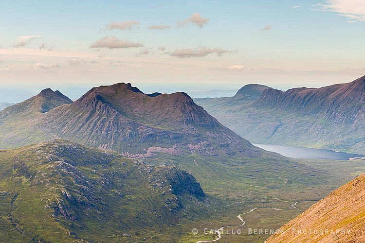 Beinn dearg Mor from Mullach Coire Mhic Fhearchair, Fisherfield Forest.