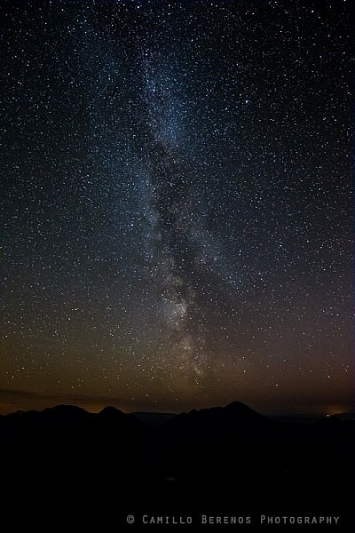 Milky way above Beinn Alligin, Torridon