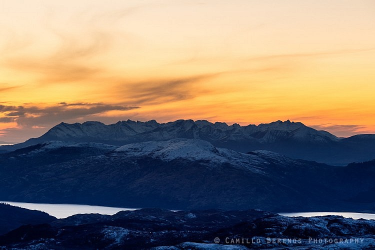 The Black Cuillin on the Isle of Skye at dusk