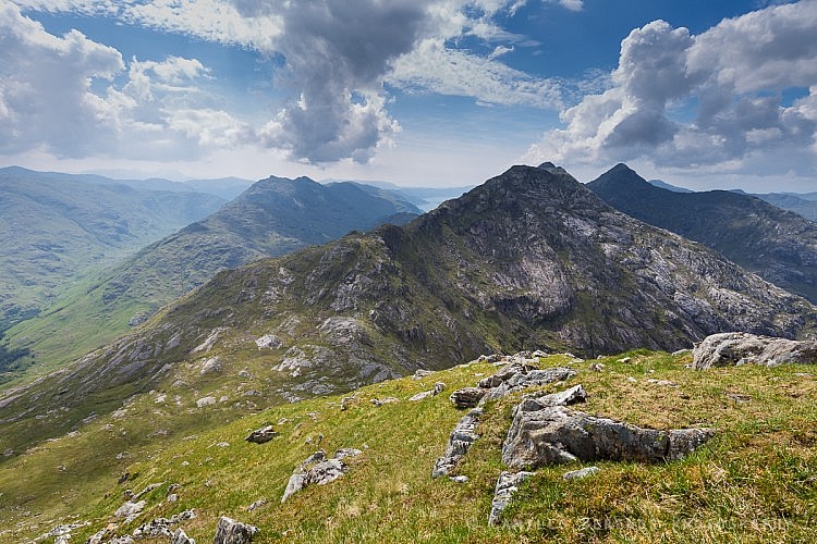 Garbh Chioch Mhor and Sgurr na Ciche on a hazy summer afternoon