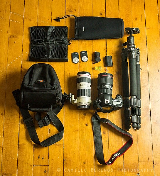 photography gear backpacking